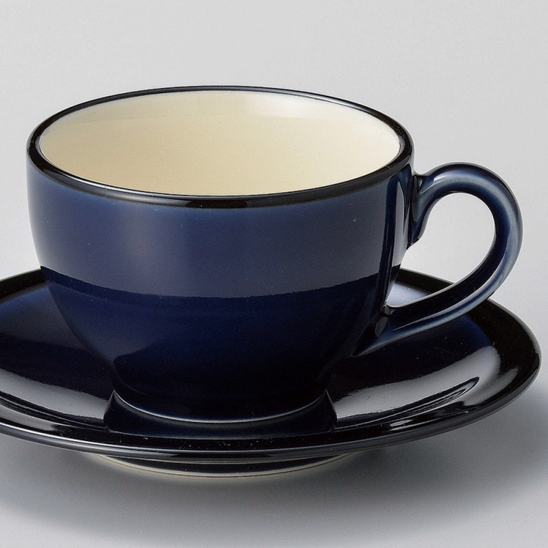 金正陶器 BlackRustネイビー丸コーヒー碗 1個 ※カップ単品のみ（ご注文単位1個）【直送品】