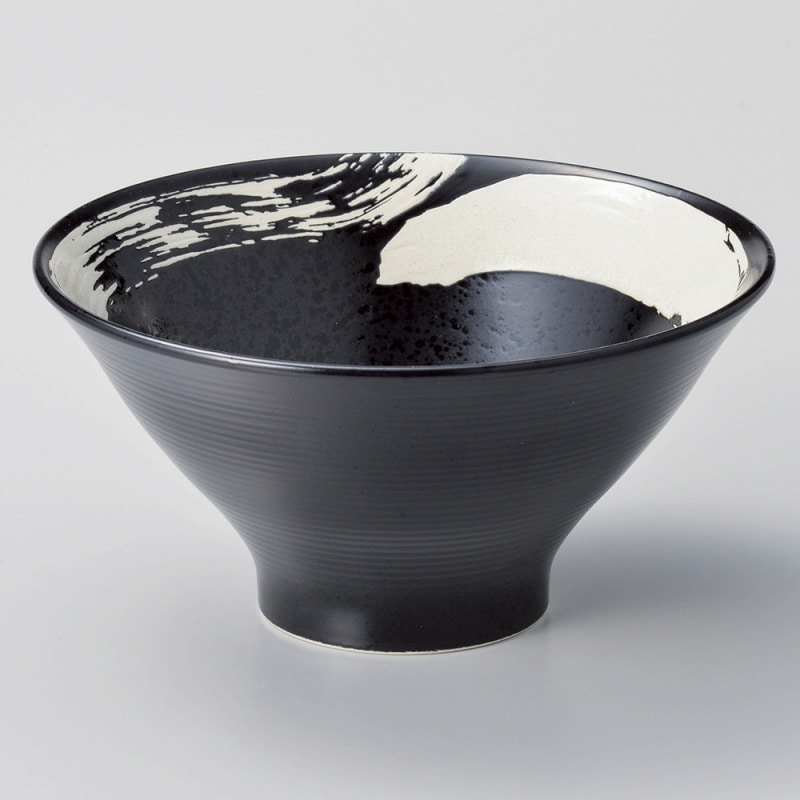 金正陶器 黒海流6.5薄筋高ハマ丼 1個(ご注文単位1個)【直送品】