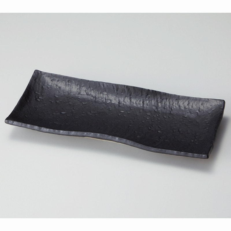 金正陶器 なごみ黒さんま皿 1個(ご注文単位1個)【直送品】