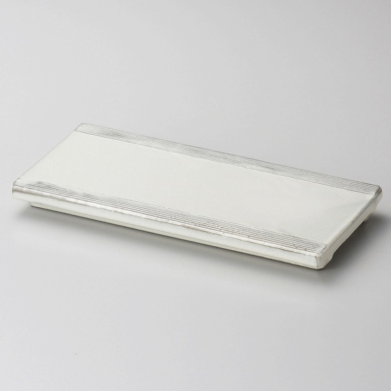 金正陶器 白粉引8.5長皿 1個（ご注文単位1個）【直送品】