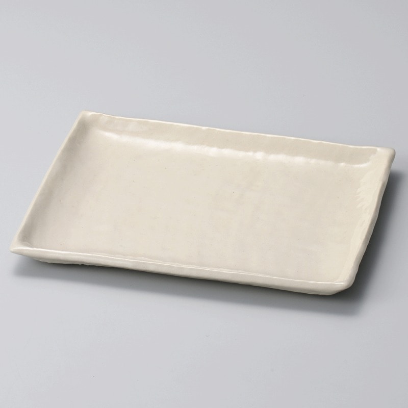 金正陶器 なごみ白長角天皿 1個（ご注文単位1個）【直送品】