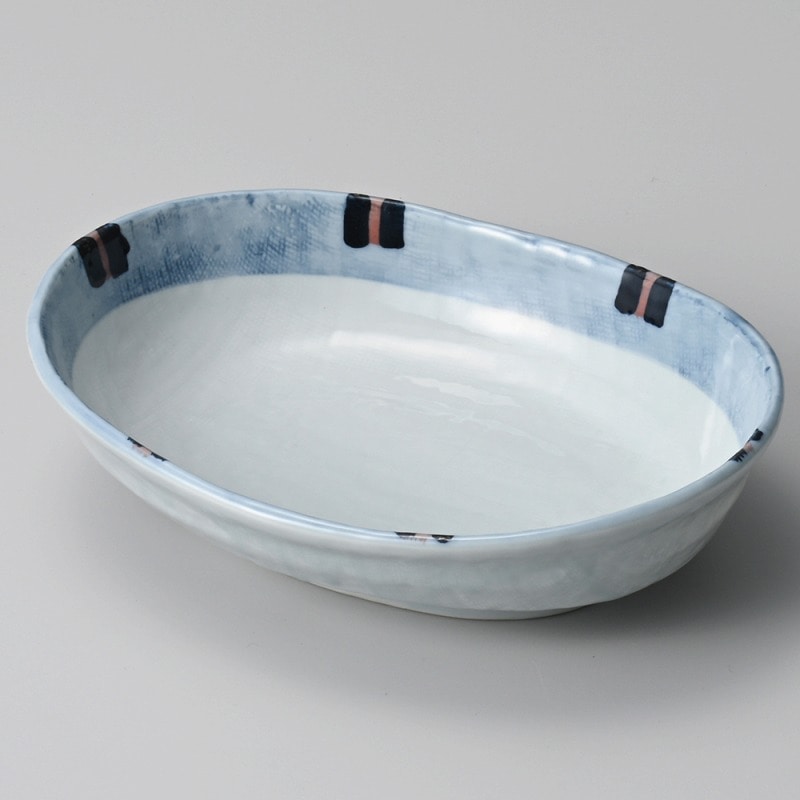 金正陶器 はなやぎ７.０小判鉢 1個（ご注文単位1個）【直送品】