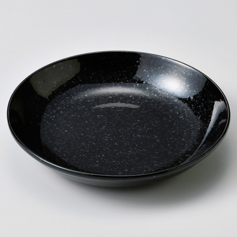 金正陶器 黒御影１９㎝深皿（メタ） 1個（ご注文単位1個）【直送品】