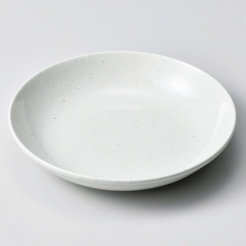 金正陶器 白粉引（黒斑点）１４㎝深皿（メタ） 1個（ご注文単位1個）【直送品】