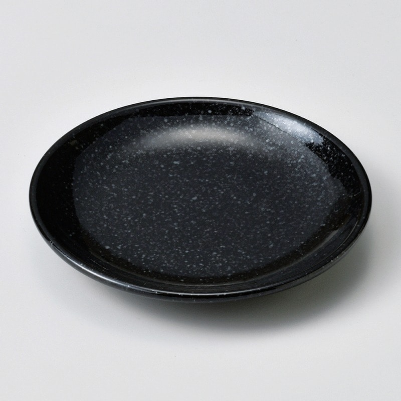 金正陶器 黒御影ＡＳ１３㎝皿（メタ） 1個（ご注文単位1個）【直送品】