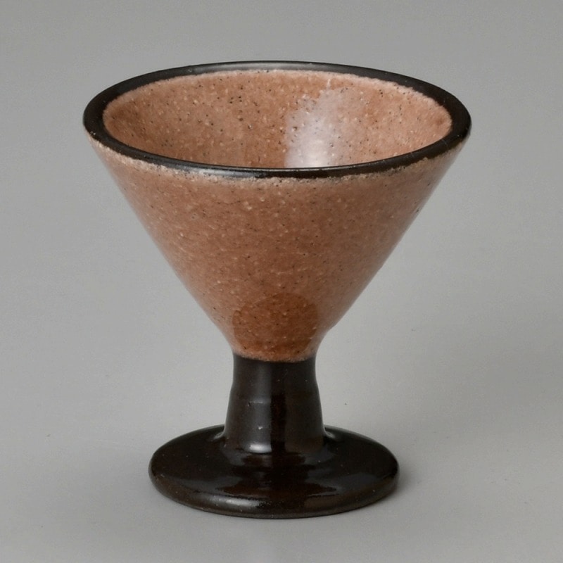 金正陶器 ワインレッドシェリー高台盃 1個(ご注文単位1個)【直送品】