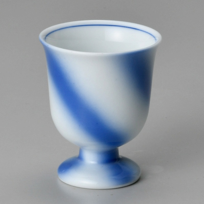 金正陶器 呉須ネジリ柄食前酒 1個(ご注文単位1個)【直送品】