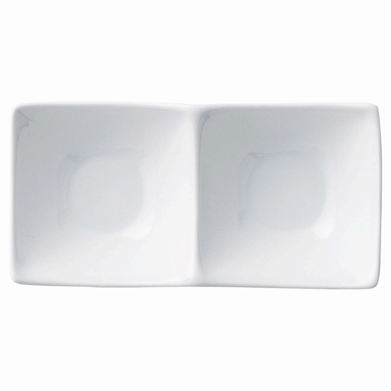 金正陶器 スタイル 白2P角鉢 1個(ご注文単位1個)【直送品】