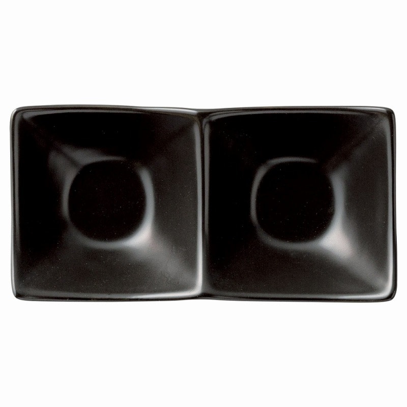 金正陶器 スタイル 黒2P角鉢 1個(ご注文単位1個)【直送品】