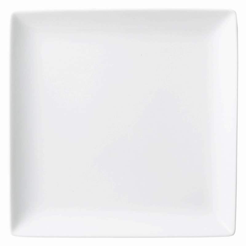 金正陶器 スタイル 白22㎝角皿 1個(ご注文単位1個)【直送品】