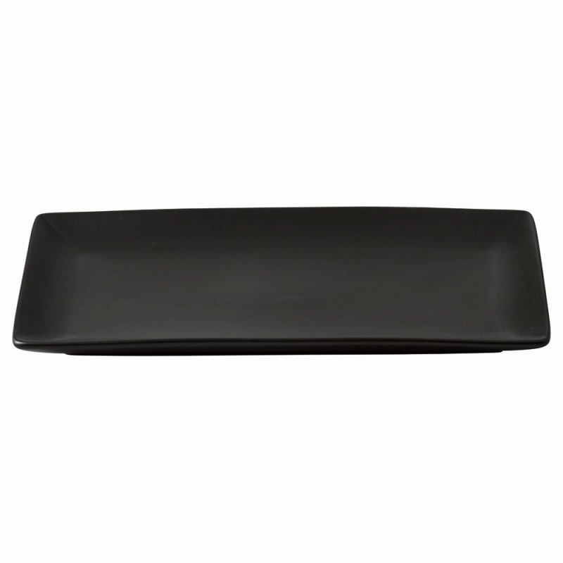 金正陶器 スタイル 黒27㎝長角皿 1個(ご注文単位1個)【直送品】