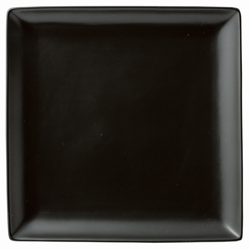 金正陶器 スタイル 黒27㎝角皿 1個(ご注文単位1個)【直送品】