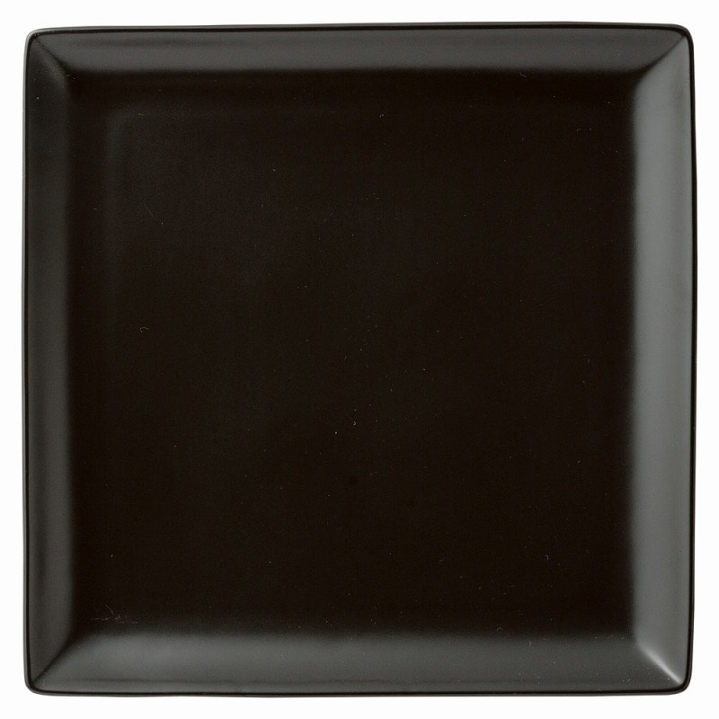 金正陶器 スタイル 黒24㎝角皿 1個(ご注文単位1個)【直送品】