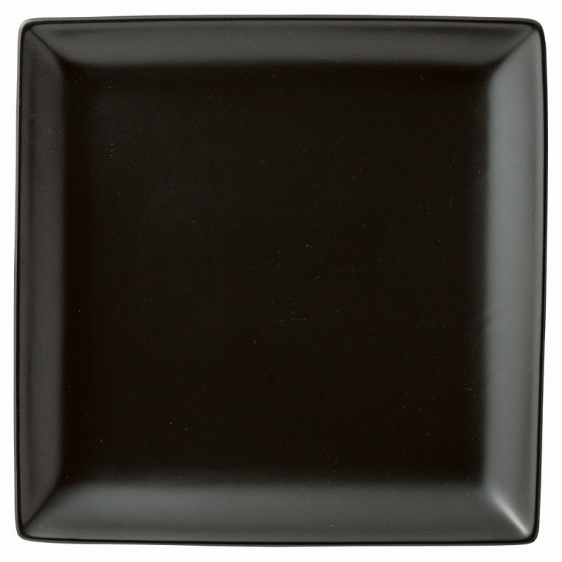 金正陶器 スタイル 黒22㎝角皿 1個(ご注文単位1個)【直送品】