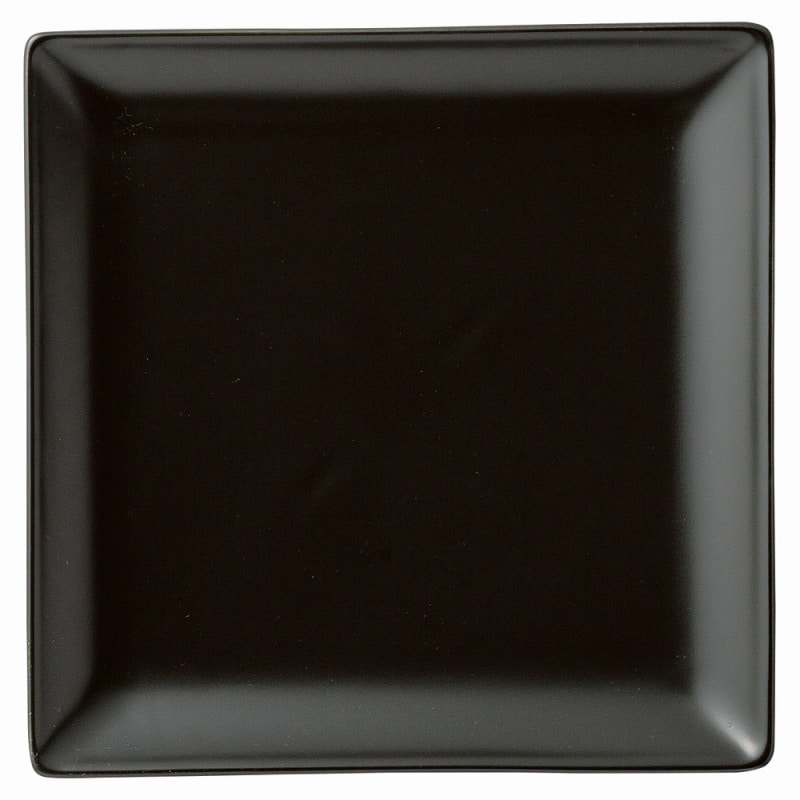 金正陶器 スタイル 黒19㎝角皿 1個(ご注文単位1個)【直送品】