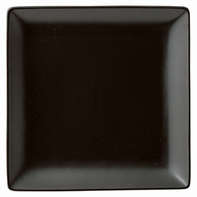 金正陶器 スタイル 黒17㎝角皿 1個(ご注文単位1個)【直送品】