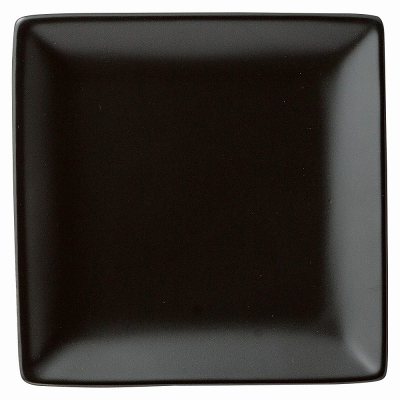 金正陶器 スタイル 黒13㎝角皿 1個(ご注文単位1個)【直送品】