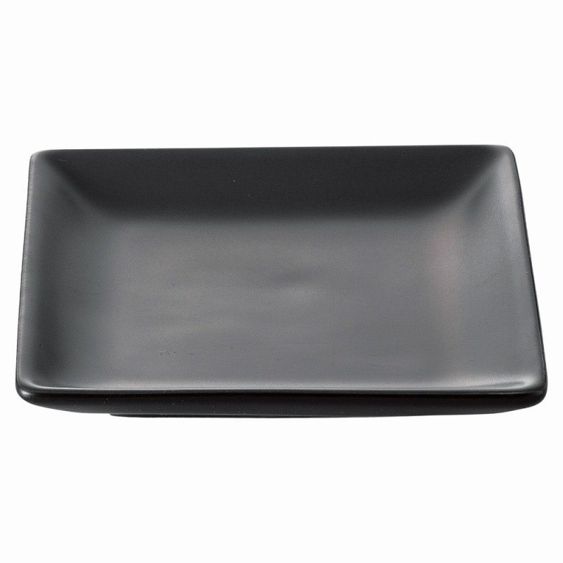 金正陶器 スタイル 黒9㎝角皿 1個(ご注文単位1個)【直送品】