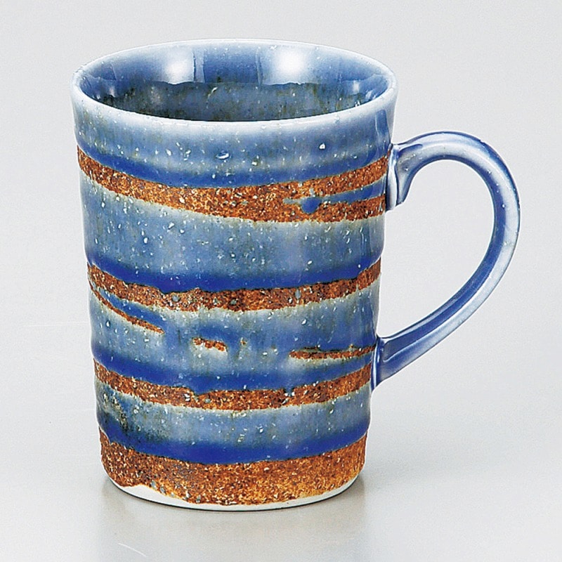 金正陶器 青渦マグカップ 1個(ご注文単位1個)【直送品】