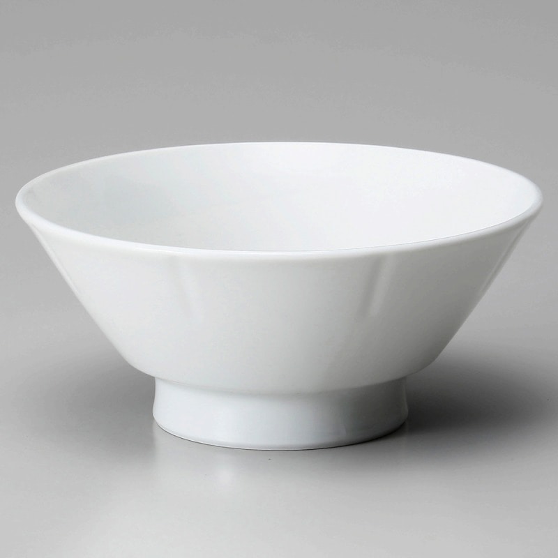 金正陶器 白磁6.5切立高台丼 1個(ご注文単位1個)【直送品】