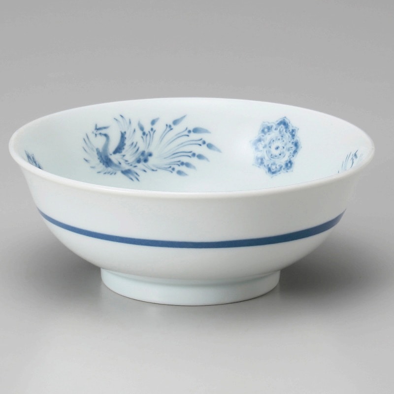 金正陶器 染付鳳凰ラーメン丼 1個(ご注文単位1個)【直送品】