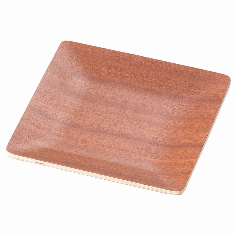 金正陶器 マホガニー正角型トレー 14㎝ 1個（ご注文単位1個）【直送品】