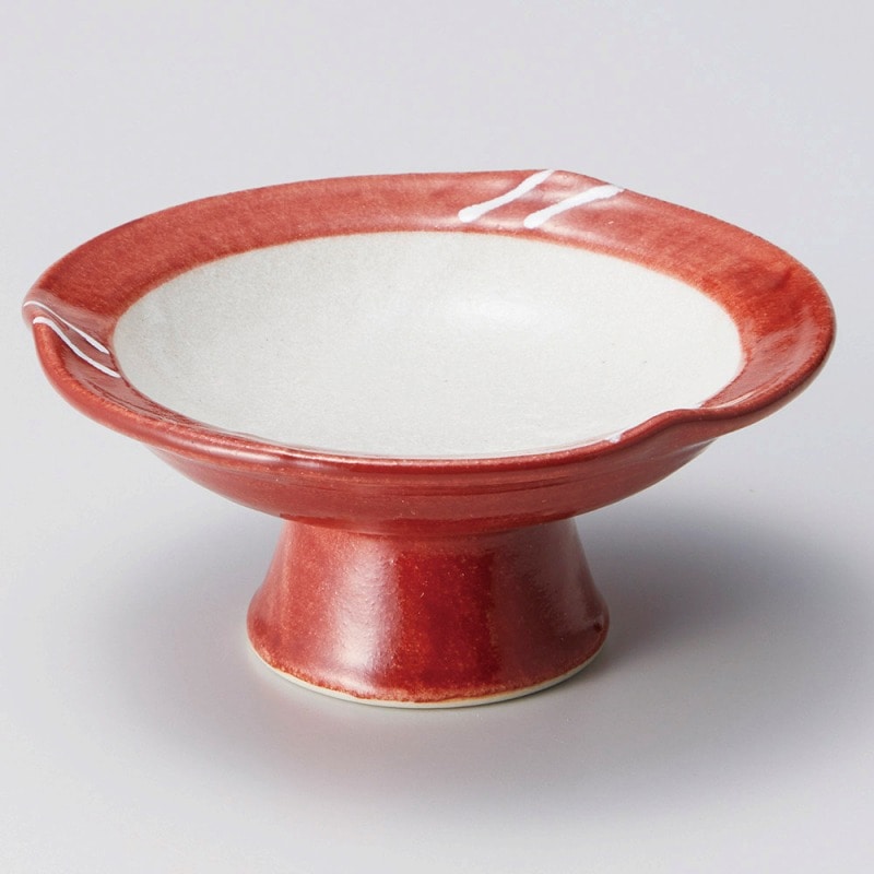 金正陶器 朱巻一珍高台4.0皿 1個（ご注文単位1個）【直送品】