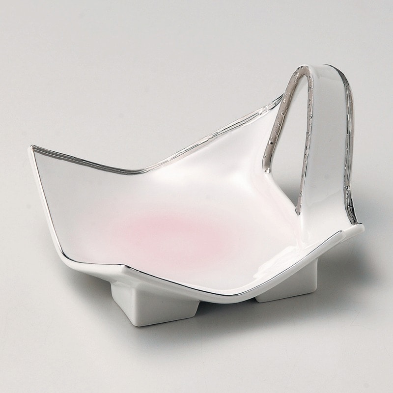 金正陶器 プラチナ角抜き小鉢 1個（ご注文単位1個）【直送品】