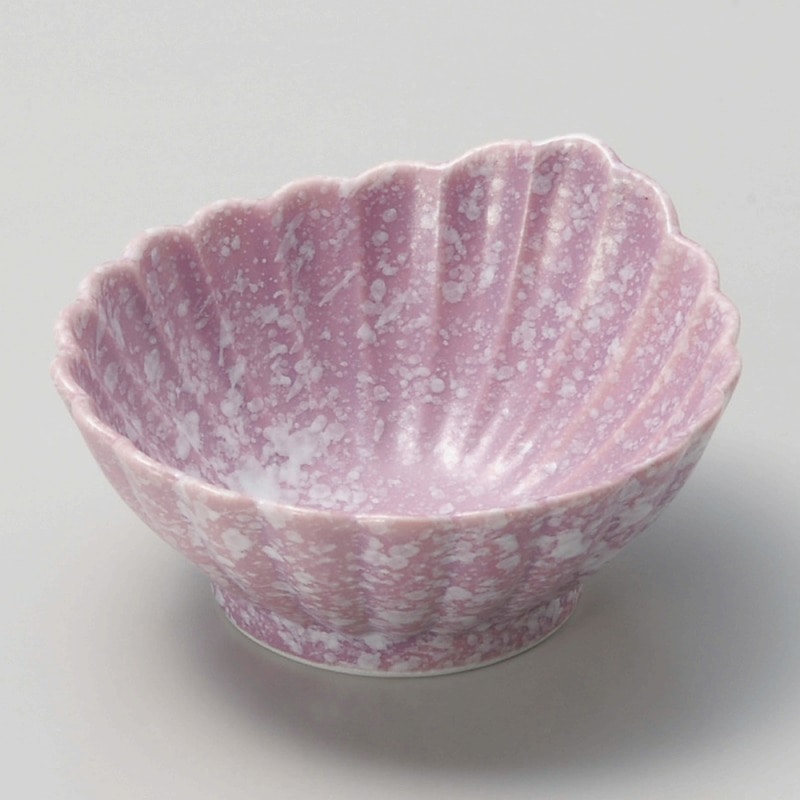 金正陶器 紫白吹 菊形 小鉢 1個（ご注文単位1個）【直送品】