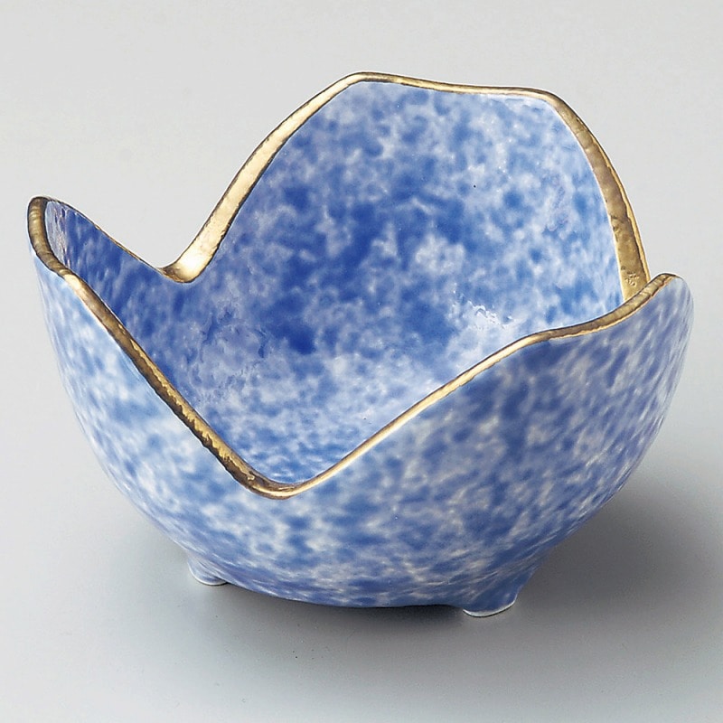 金正陶器 ルリ吹割山椒3.3小鉢 1個（ご注文単位1個）【直送品】