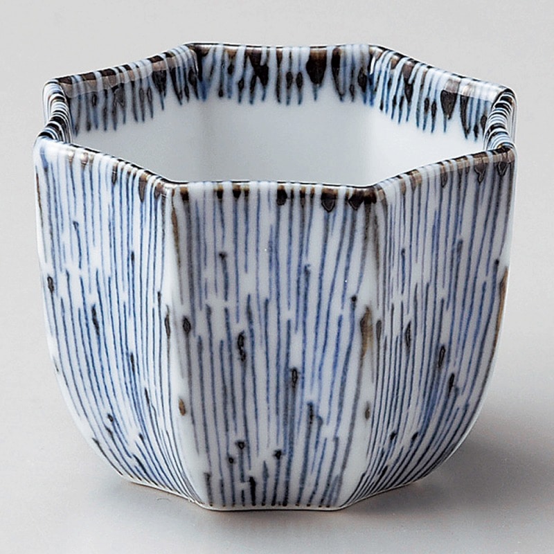 金正陶器 八角十草小鉢 1個（ご注文単位1個）【直送品】