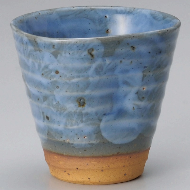 金正陶器 青釉タタキ焼酎カップ(大) 1個(ご注文単位1個)【直送品】