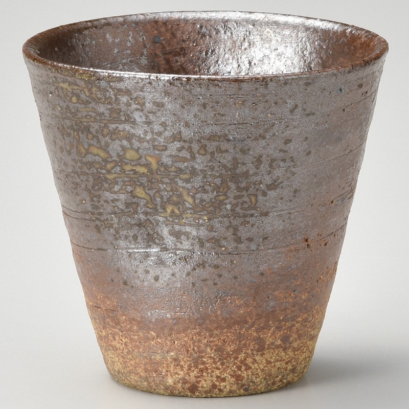 金正陶器 備前風焼酎カップ(大) 1個(ご注文単位1個)【直送品】