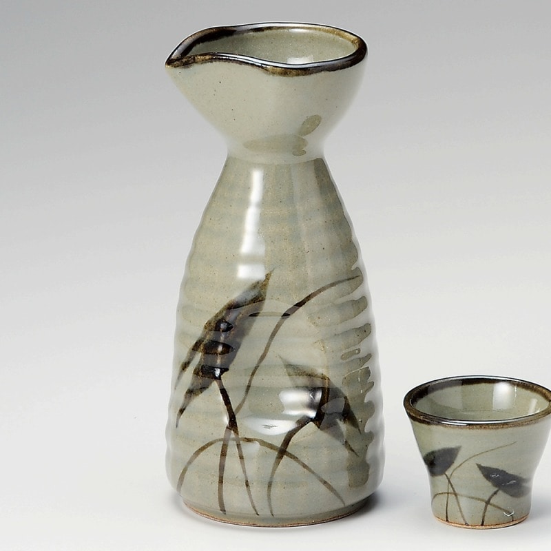 金正陶器 益子水草2号徳利 1個(ご注文単位1個)【直送品】