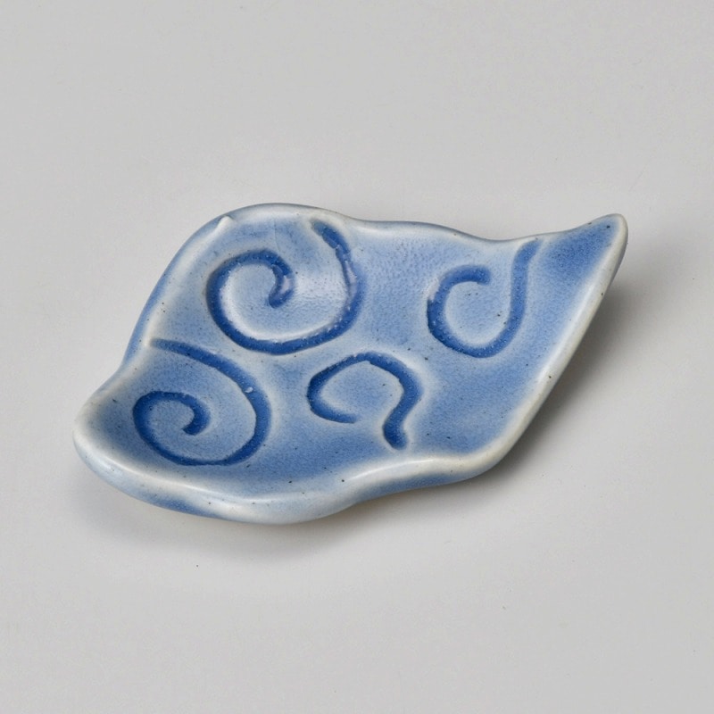 金正陶器 青釉雲形箸置珍味 1個(ご注文単位1個)【直送品】