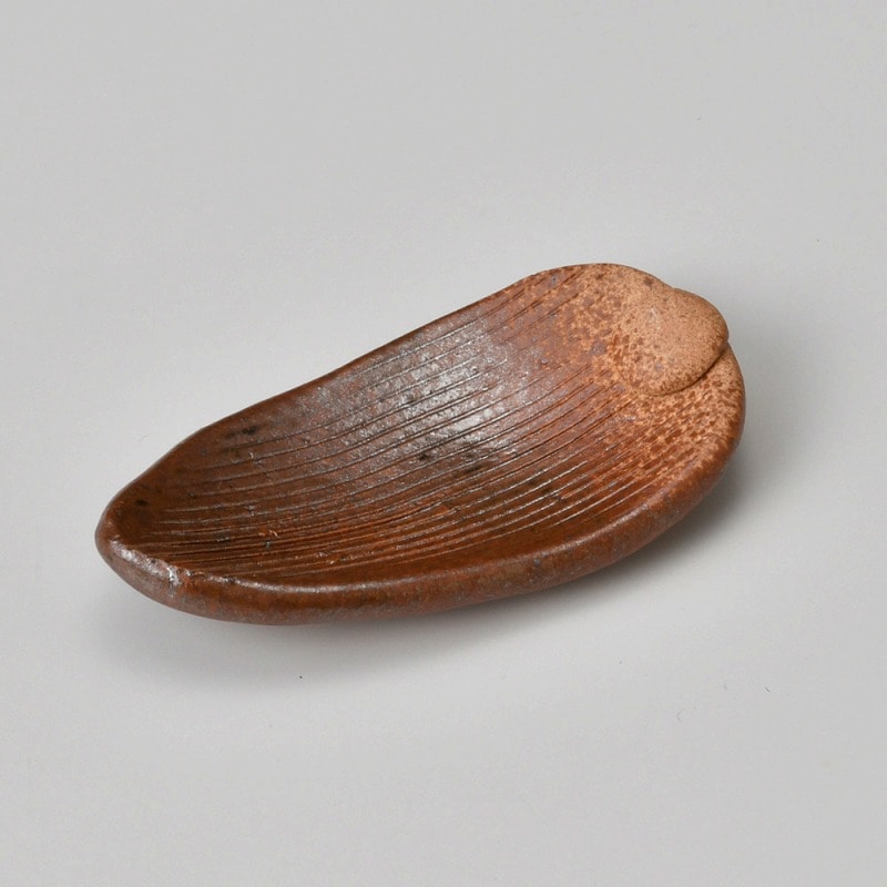 金正陶器 手造り備前風木の葉箸置 1個(ご注文単位1個)【直送品】