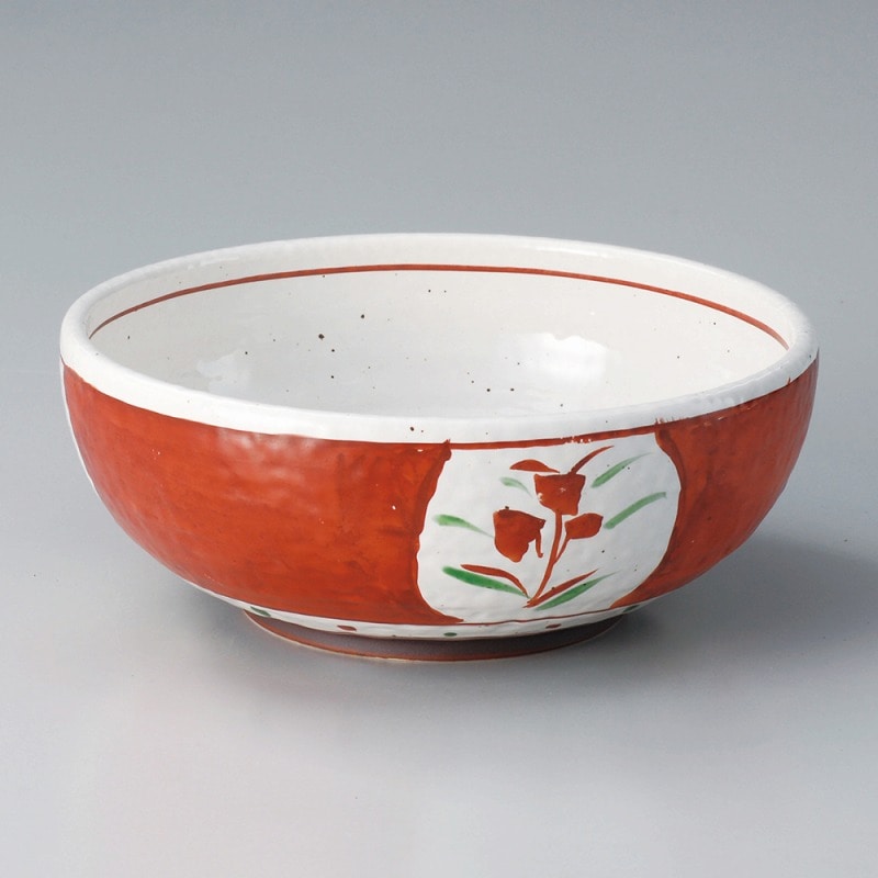 金正陶器 朱巻間取花7.0ボール 1個(ご注文単位1個)【直送品】