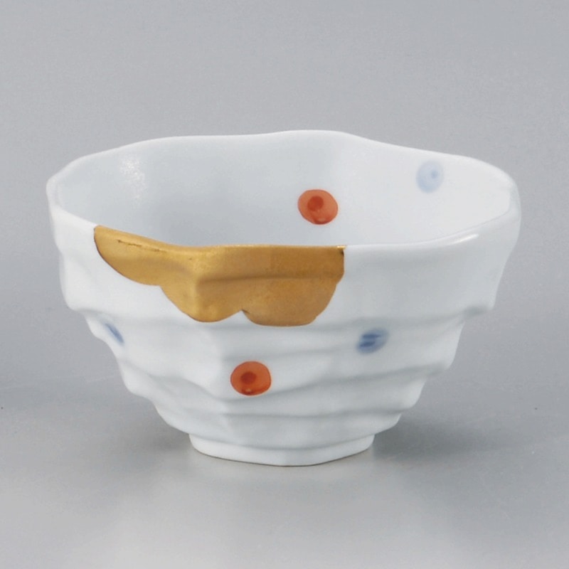 金正陶器 金波朱吾須水玉八角丼 1個（ご注文単位1個）【直送品】