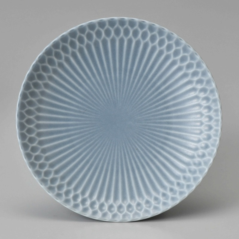 金正陶器 リップルブルー多用受皿 1個 ※ソーサー単品のみ（ご注文単位1個）【直送品】