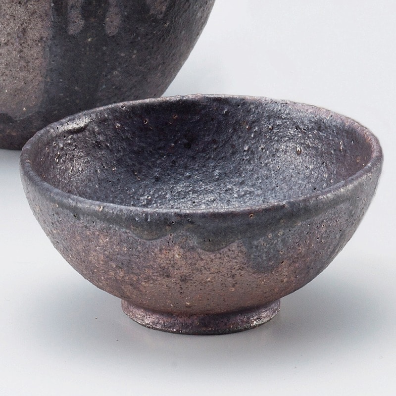 金正陶器 黒窯変グイ呑み 1個(ご注文単位1個)【直送品】