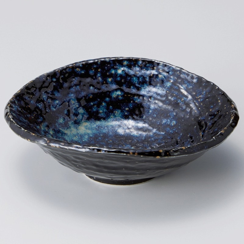 金正陶器 窯変ホタル釉扇中鉢 1個(ご注文単位1個)【直送品】