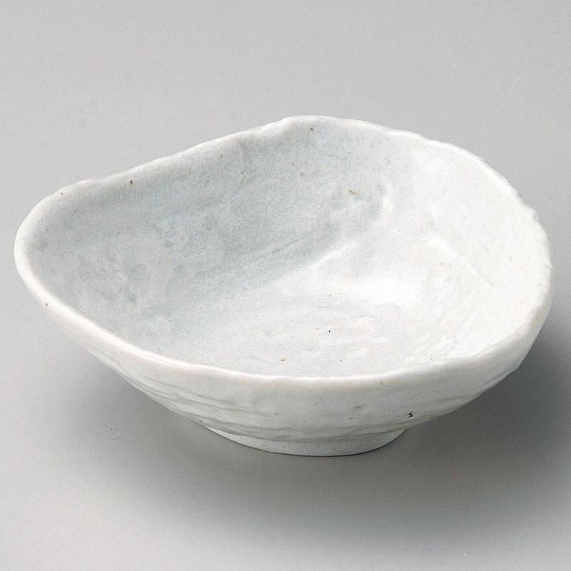 金正陶器 さざ波白三角小鉢 1個(ご注文単位1個)【直送品】