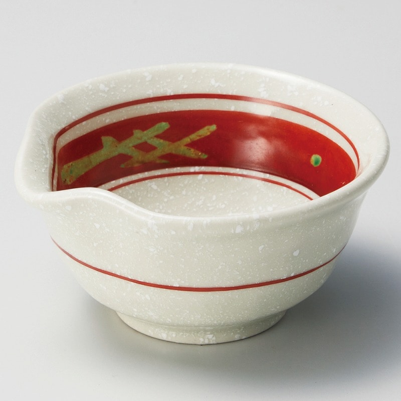 金正陶器 赤巻イゲタ片口3.5鉢 1個(ご注文単位1個)【直送品】