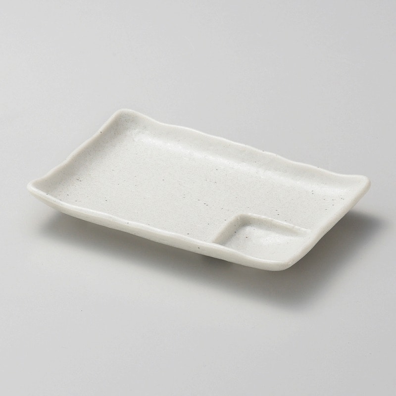 金正陶器 白砂 6.0仕切皿 1個(ご注文単位1個)【直送品】