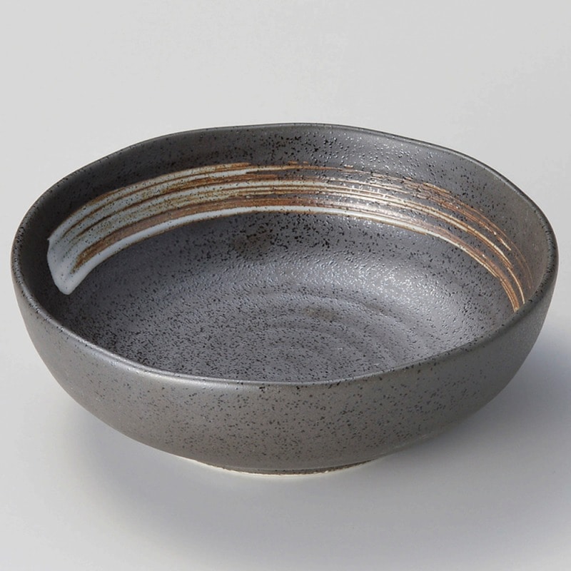 金正陶器 白刷毛天目京4.5ボール 1個(ご注文単位1個)【直送品】