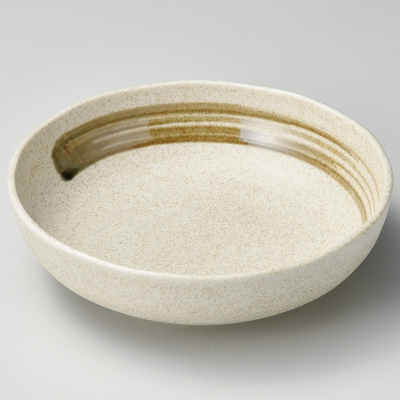 金正陶器 織部刷毛砂茶6.5ボール 1個(ご注文単位1個)【直送品】