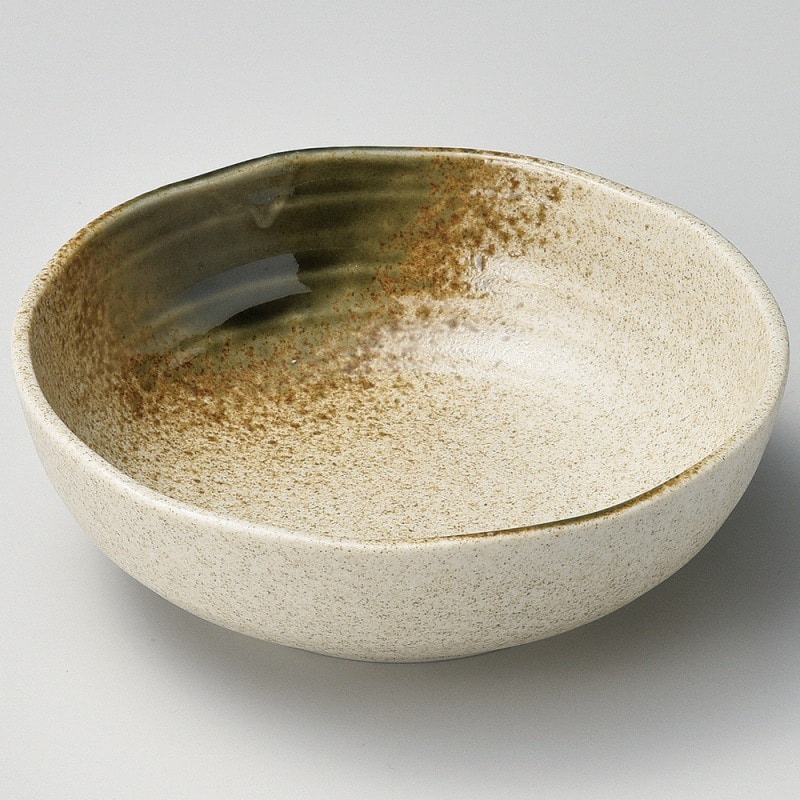 金正陶器 織部砂茶内外4.5ボール 1個(ご注文単位1個)【直送品】