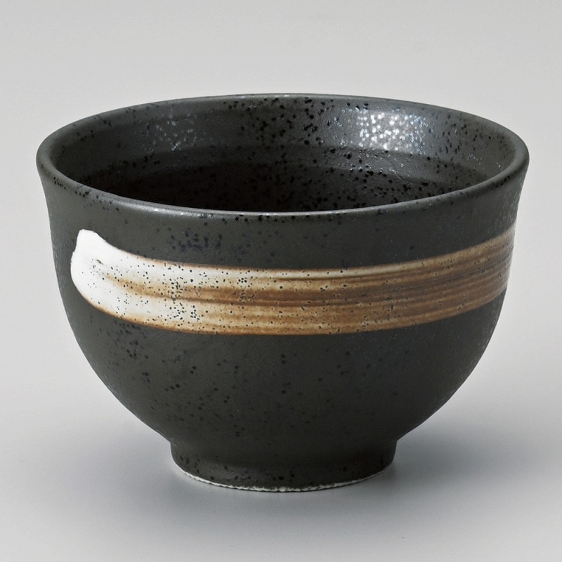 金正陶器 白ハケ天目反茶碗 1個(ご注文単位1個)【直送品】