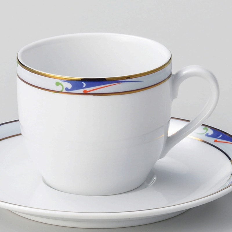 金正陶器 ブルーウェーブコーヒー碗 1個（ご注文単位1個）【直送品】