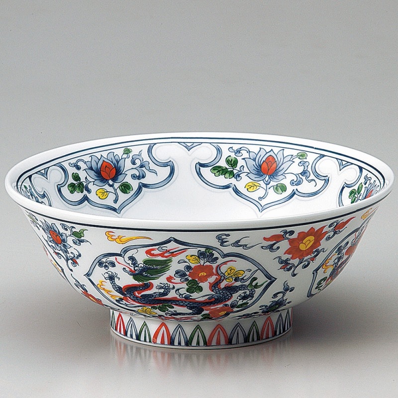 金正陶器 間取竜6.8高台丼 1個(ご注文単位1個)【直送品】